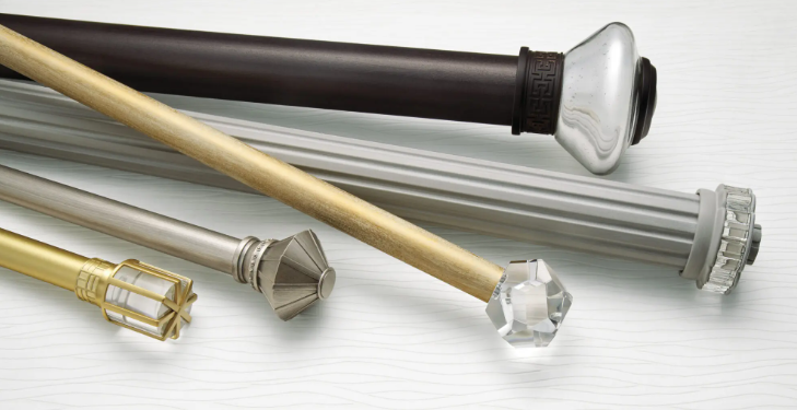 Custom drapery hardware rods rings and tracks