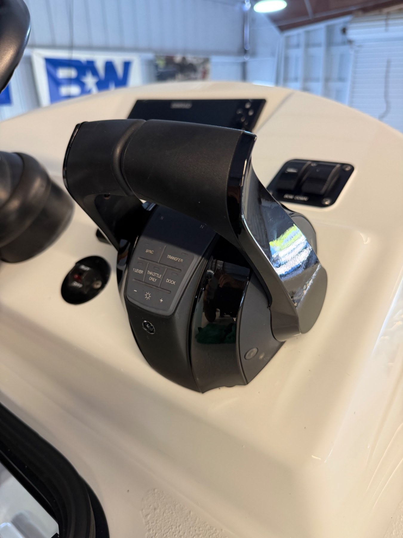Helm throttle and control detail