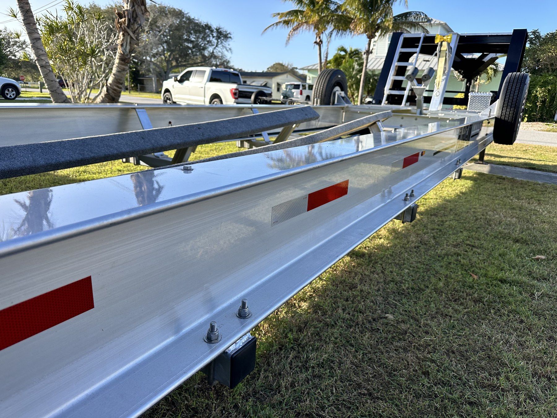 Trailer beam finish detail