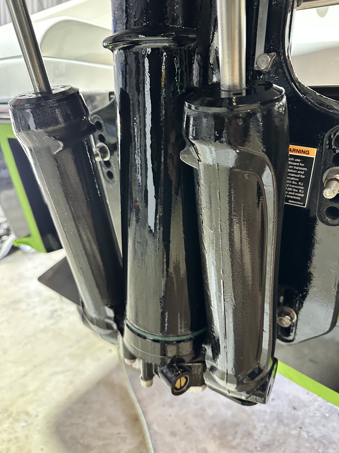 Outboard surface finish detail
