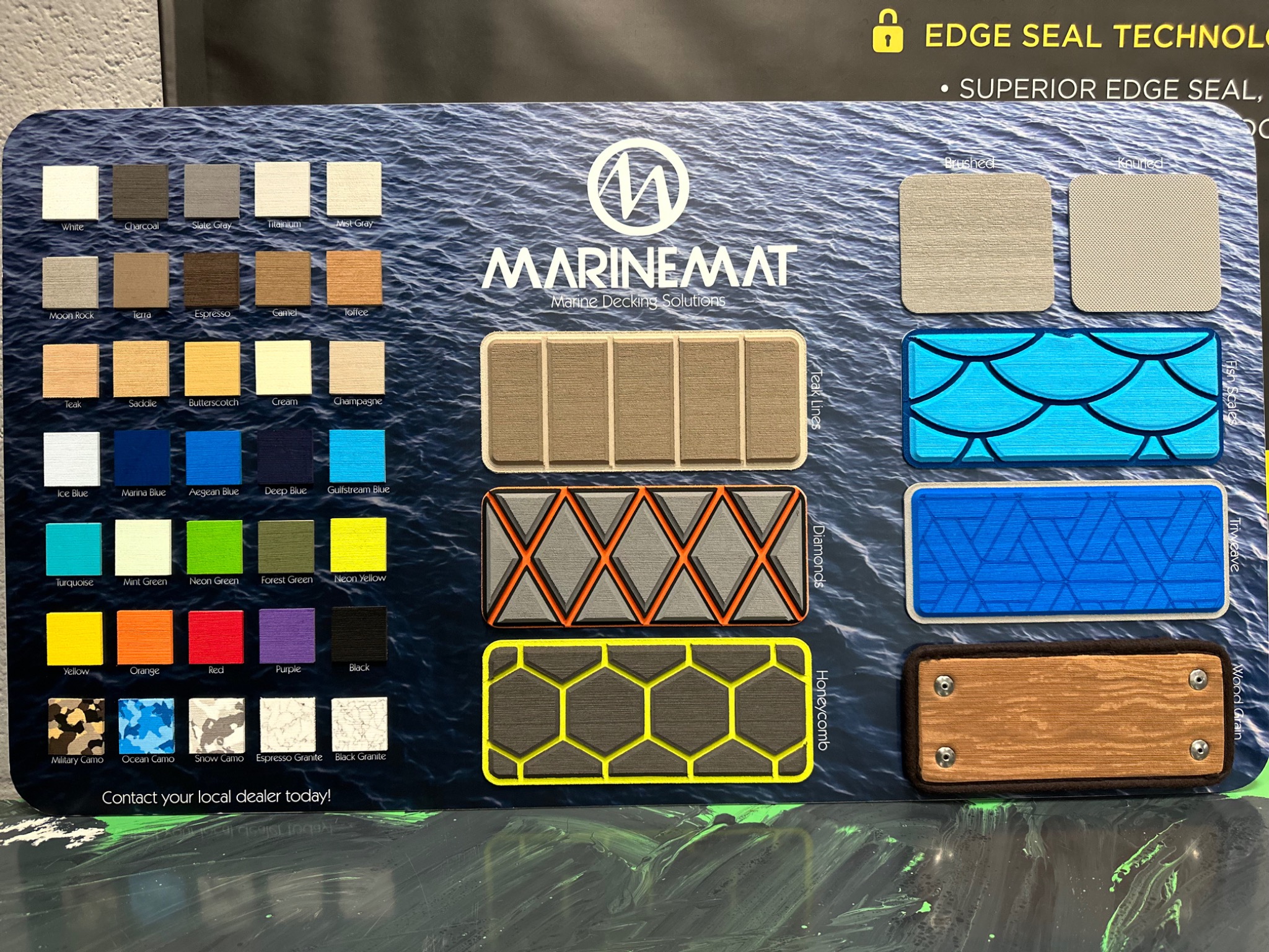 MarineMat boat decking colors and patterns at Detail Addict