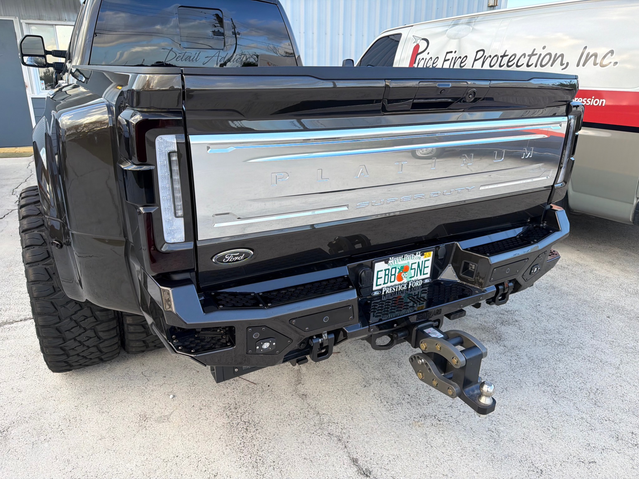 Dark Ford Super Duty custom painting project at Detail Addict