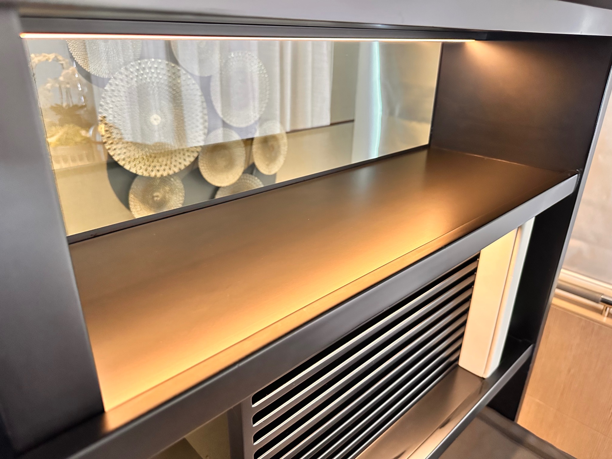 Finished interior surface detail
