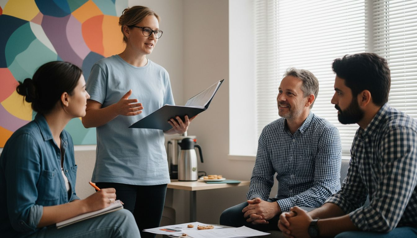El equipo compartiendo una conversación donde todas las voces cuentan