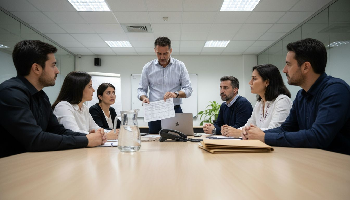 Grupo de trabajo dirigido por un líder con estilo autoritario