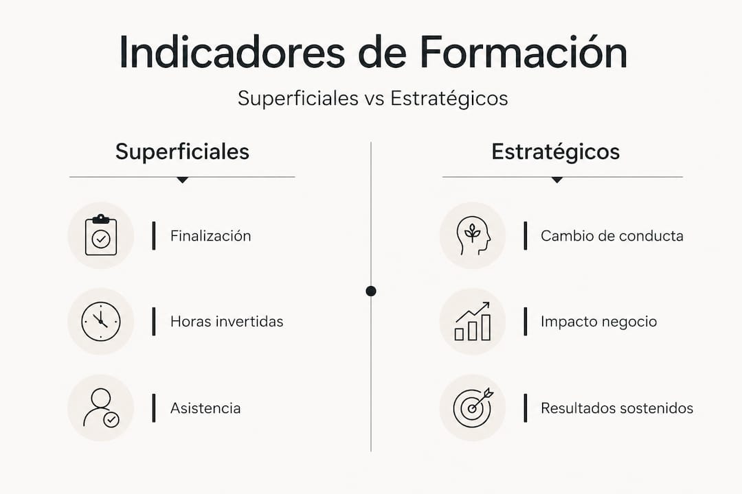 Infografía que muestra una comparación entre indicadores de aprendizaje superficial y estratégico