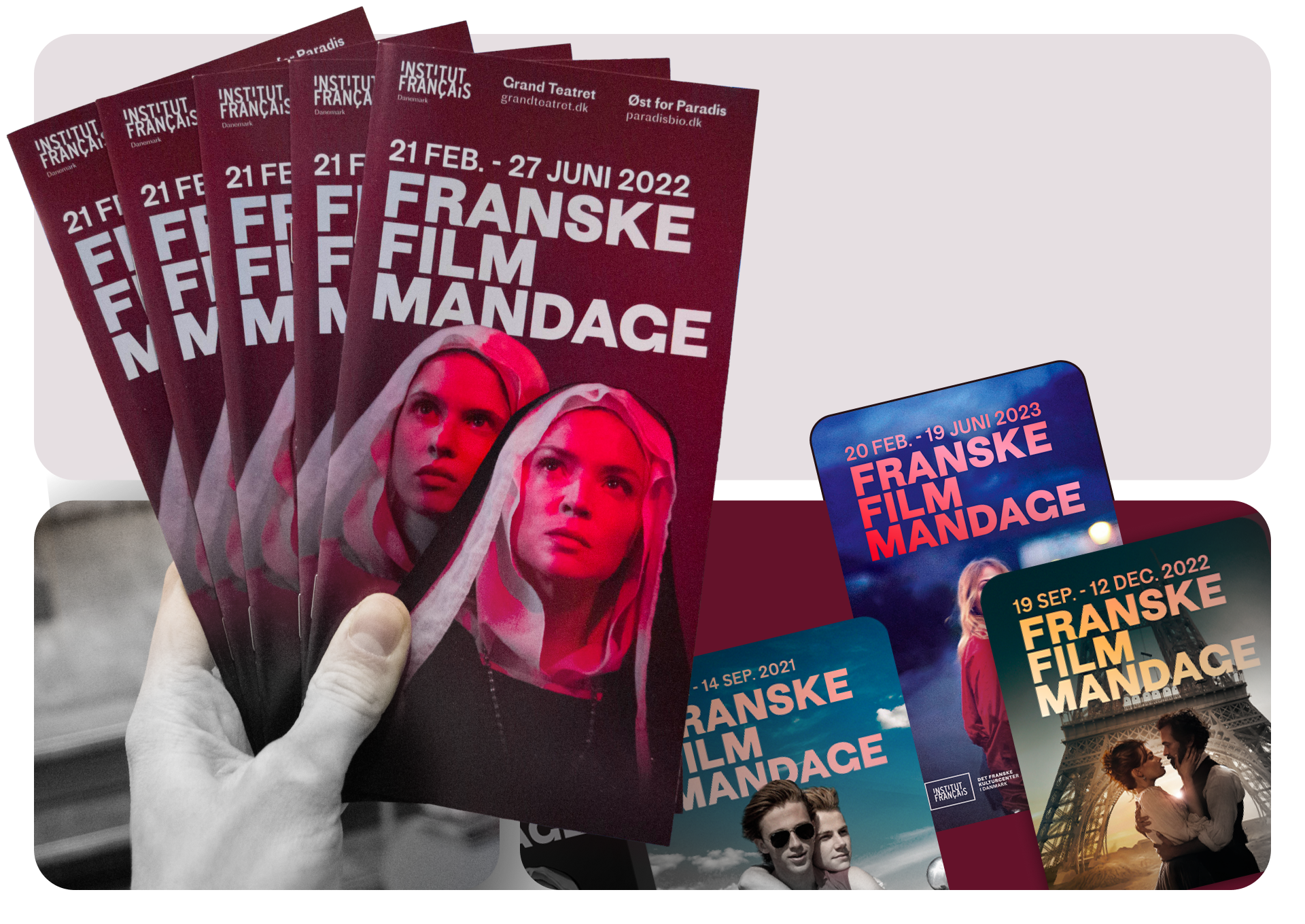 Franske Film Mandage poster with the Eiffel movie