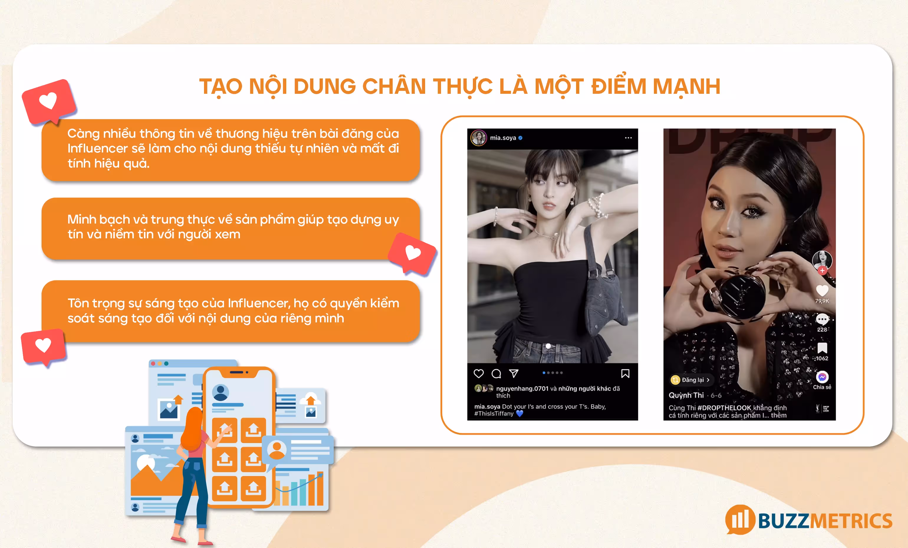 Tạo nội dung chân thực là một điểm mạnh
