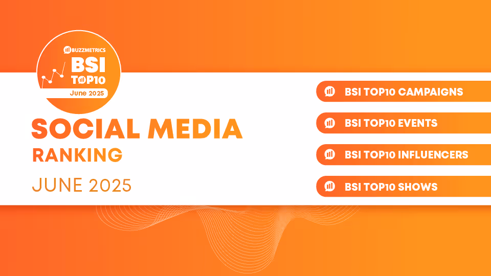 BSI Top10: Social media ranking June 2025