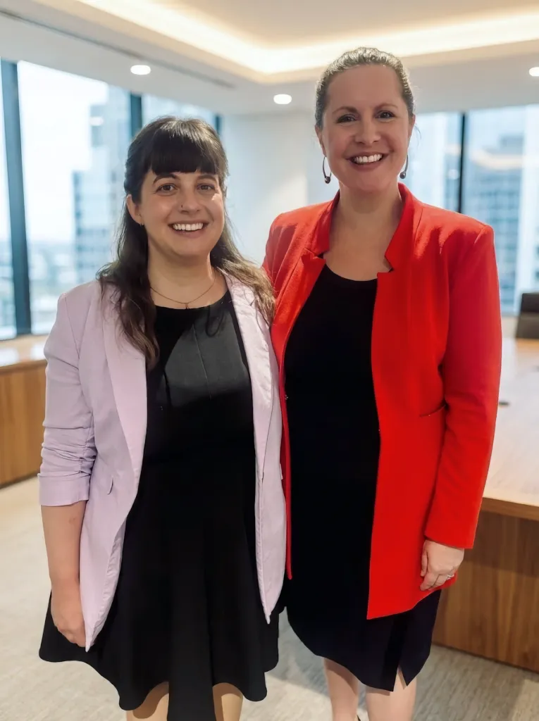 Smiling Co-workers Collaborating