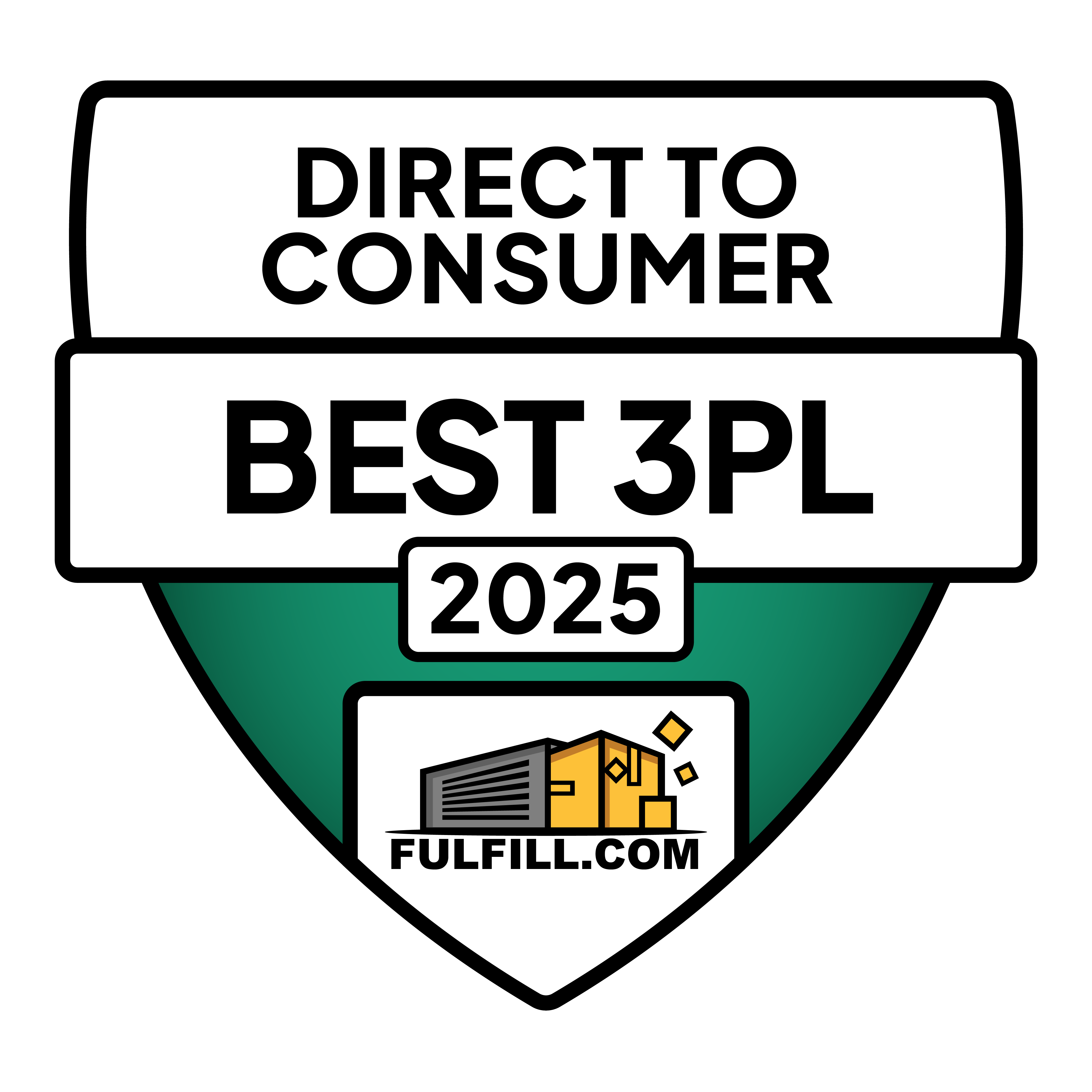 Eco Fulfillment - Best Direct To Consumer 3PL 2025, awarded by Fulfill.com