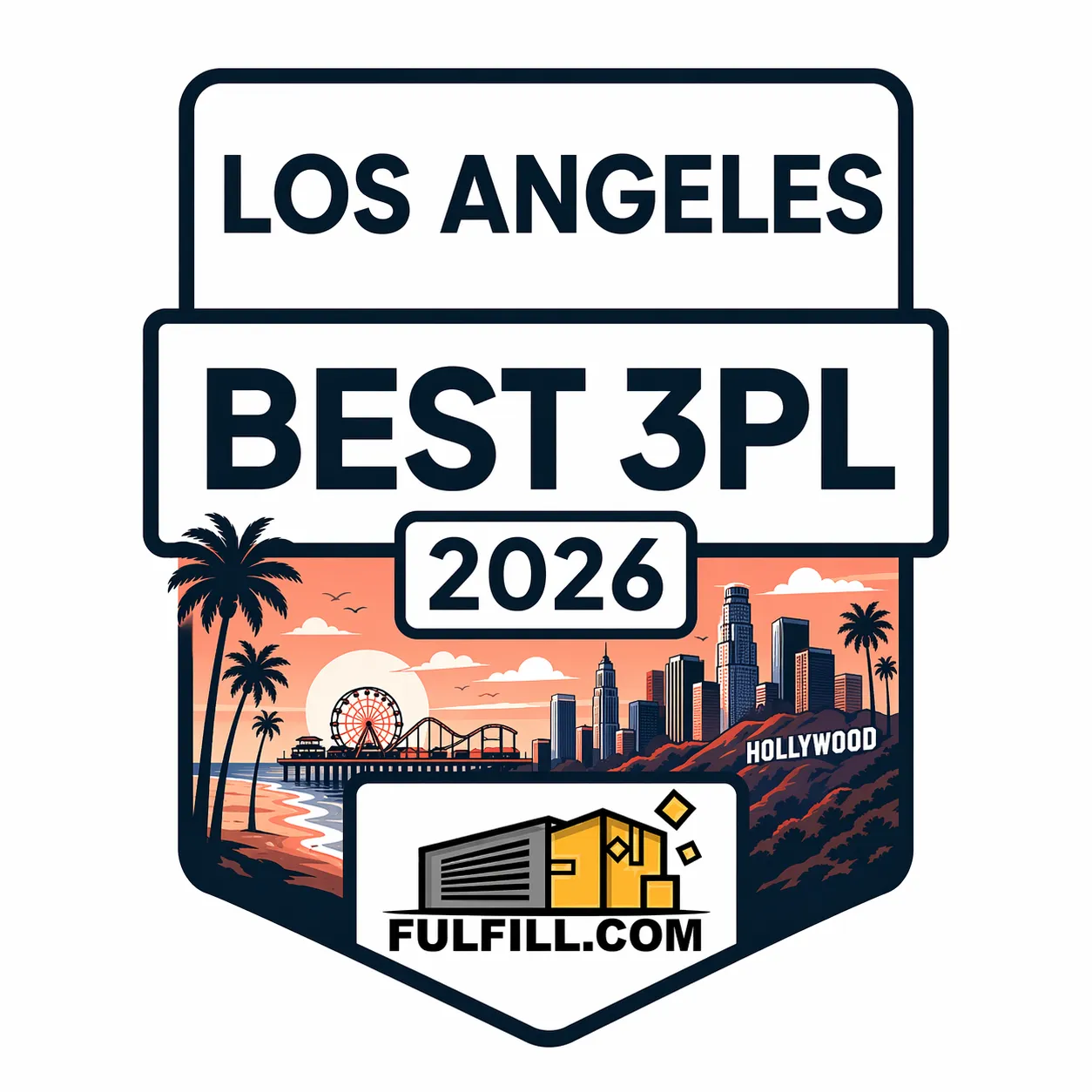 California Best 3PL 2026 Award Badge by Fulfill.com