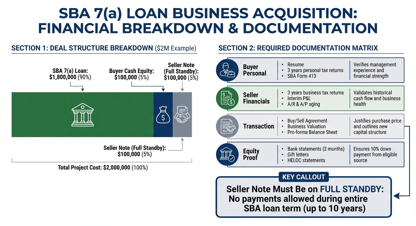 SBA Loan Structure: $2M Business Acquisition Breakdown