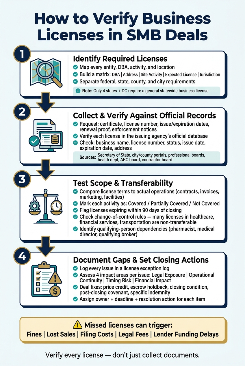 Business License Verification Process for SMB Deals