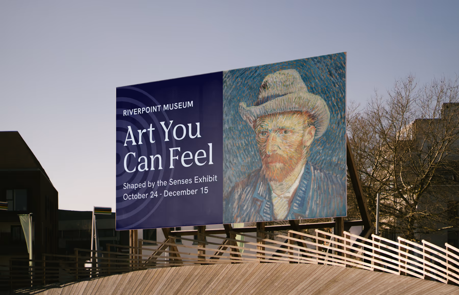 Billboard ad for a art exhibit