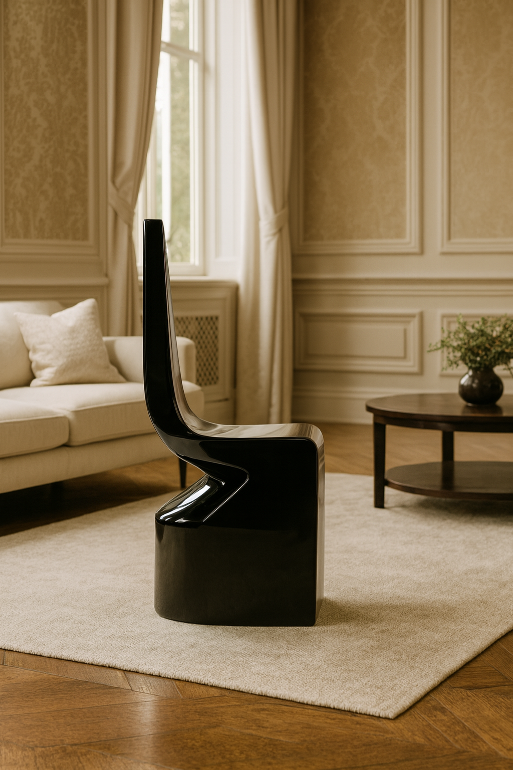 Black Gloss Dining Chair