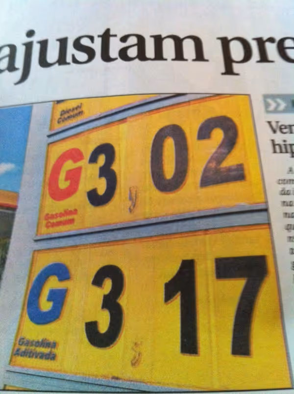 Gasolina chega a R$3.02 o litro!