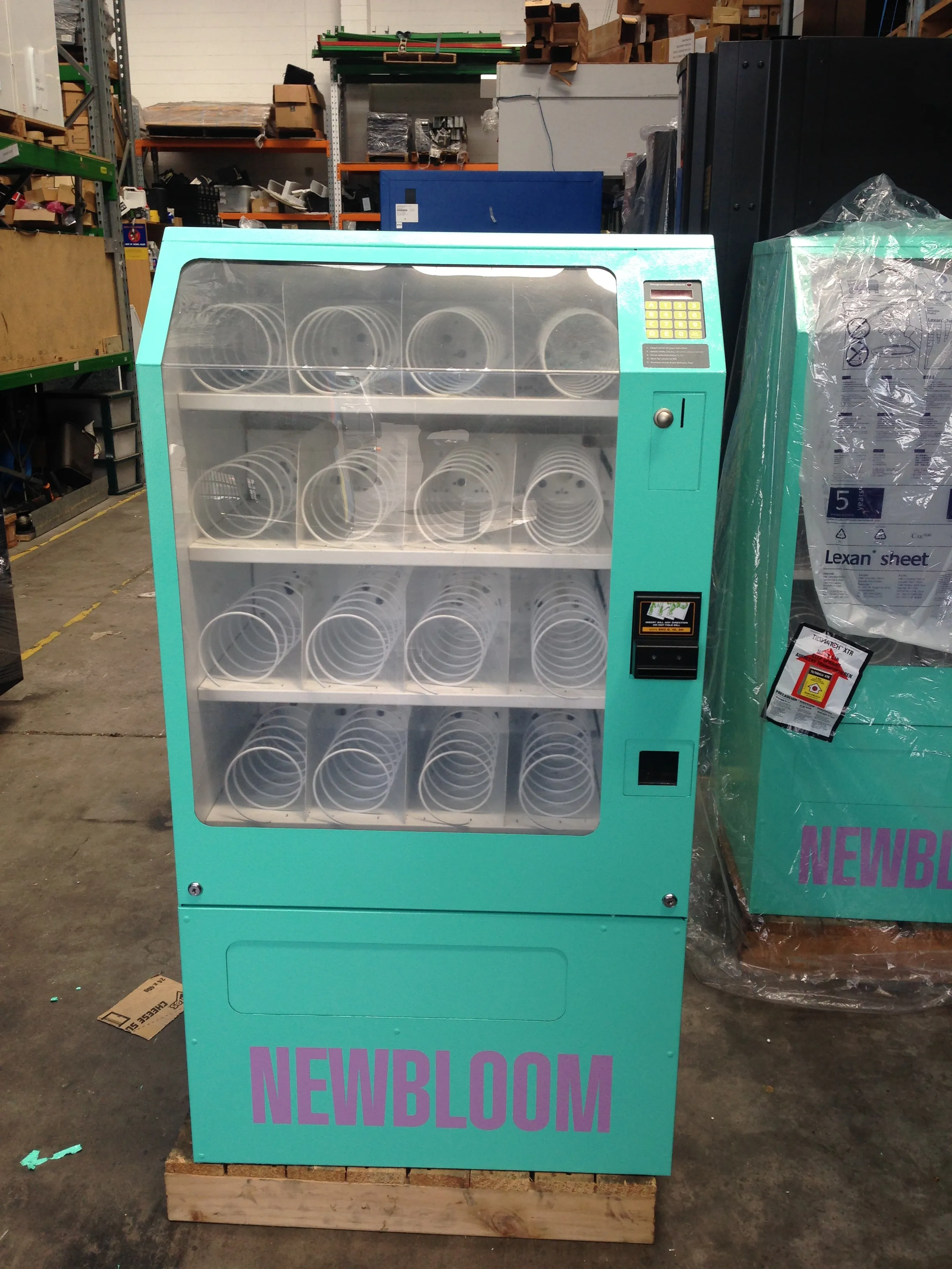 Unique Signage Vending machine.