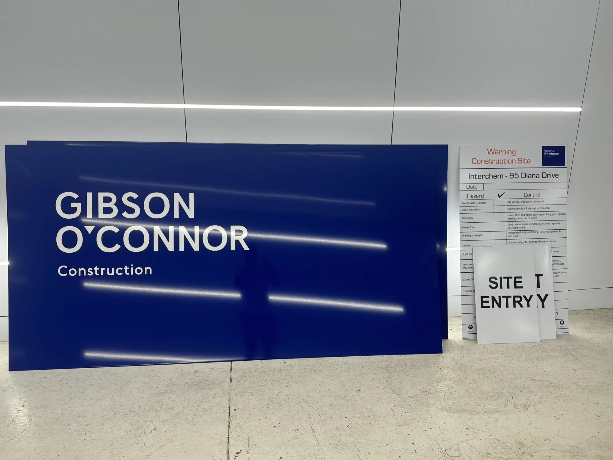 Gibson O'Connor construction and fleet signage by Unique Tints.