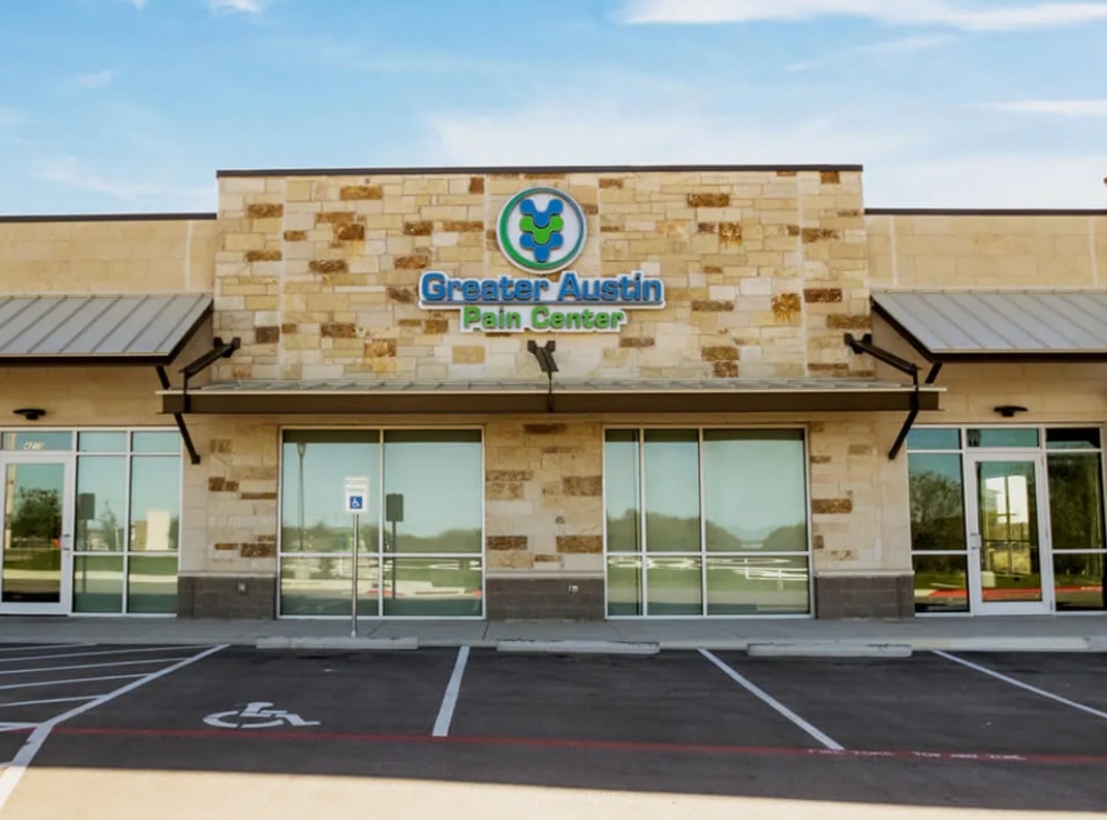 Greater Austin Pain Center building facade.