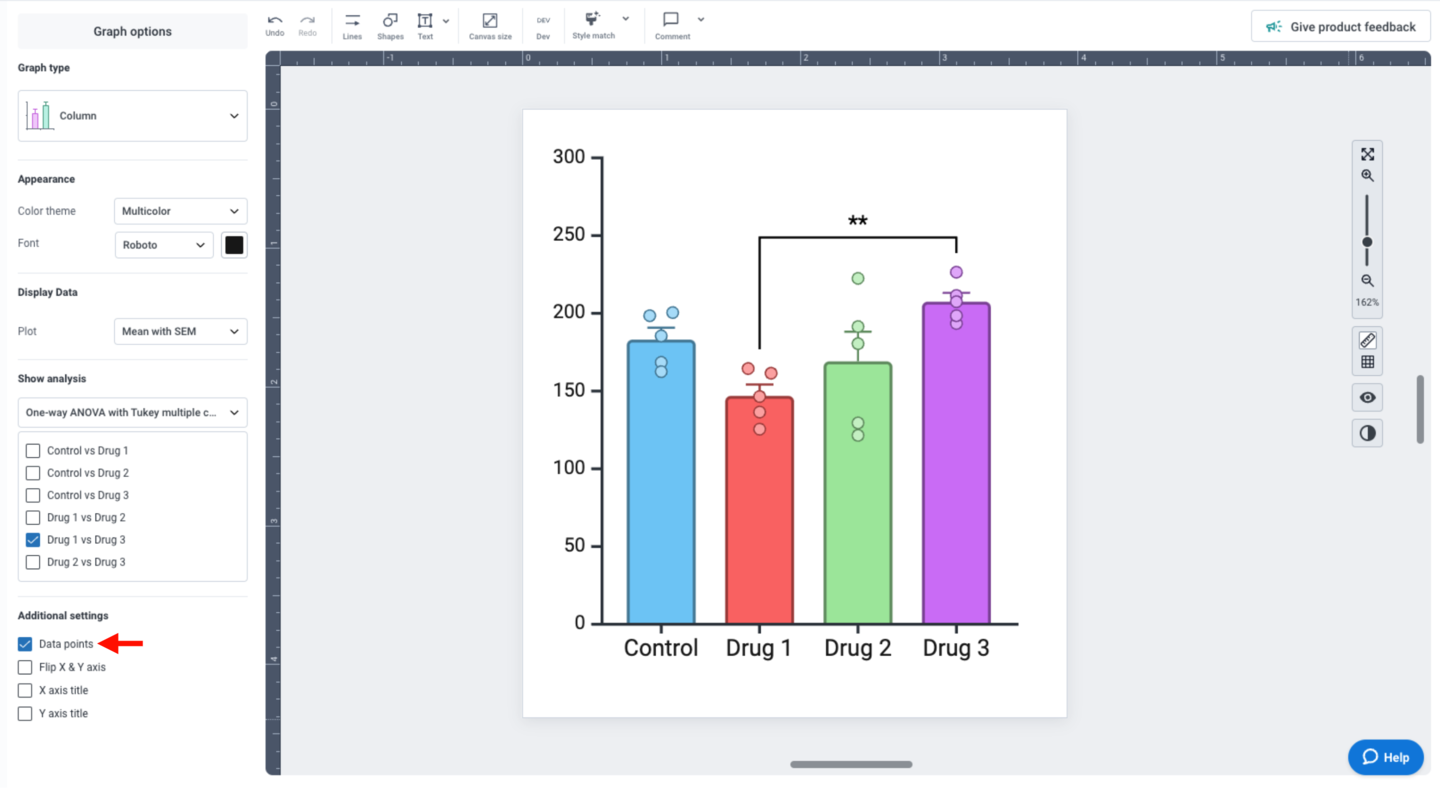 BioRender Graph Tip screen