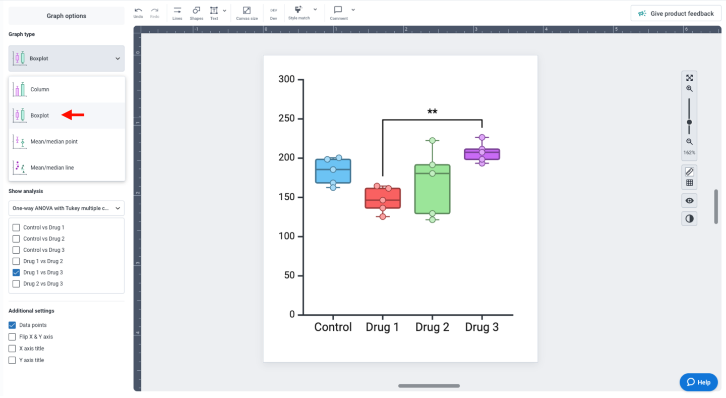 BioRender Graph Tip screen