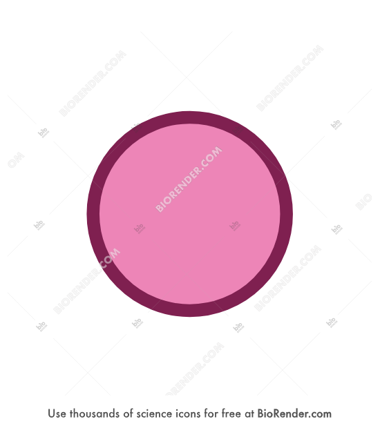 Alt - Editable icon of a filled circle symbol for L-Altrose (Alt)