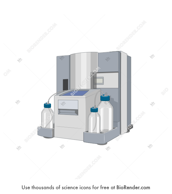 Surface Plasmon Resonance (Biacore T200) - Editable icon of Surface Plasmon Resonance (Biacore T200)