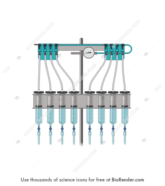 Pressurized superfusion machine (draining) - Editable icon of Pressurized superfusion machine (draining)