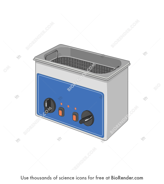 Ultrasonic bath - Editable icon of Ultrasonic bath
