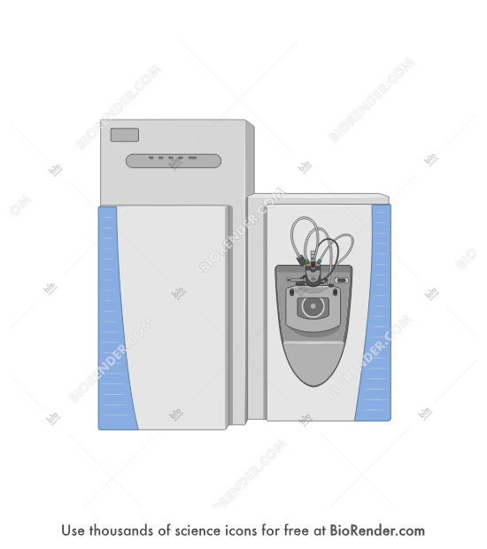 Q exactive (hybrid quadrupole-orbitrap mass spectrometer) - Editable icon of Q exactive (hybrid quadrupole-orbitrap mass spectrometer)