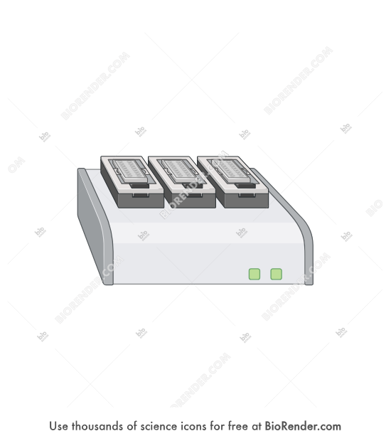 xCELLigence electronic microtiter plate (3x16-well) - Editable icon of xCELLigence electronic microtiter plate (3x16-well)