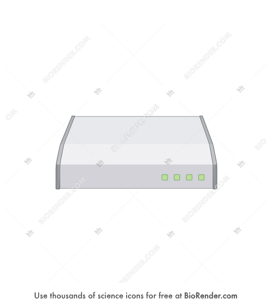 ROCHE xCELLigence cell counter - Editable icon of ROCHE xCELLigence cell counter
