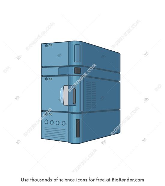 UPLC H-Class System - Editable icon of The ACQUITY UPLC H-Class machine, a high performance UPLC 