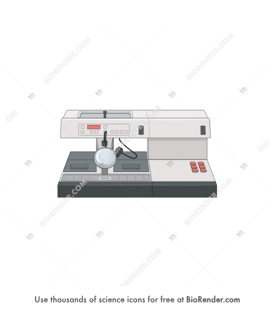 Tissue embedder - Editable icon of A machine for tissue embedding