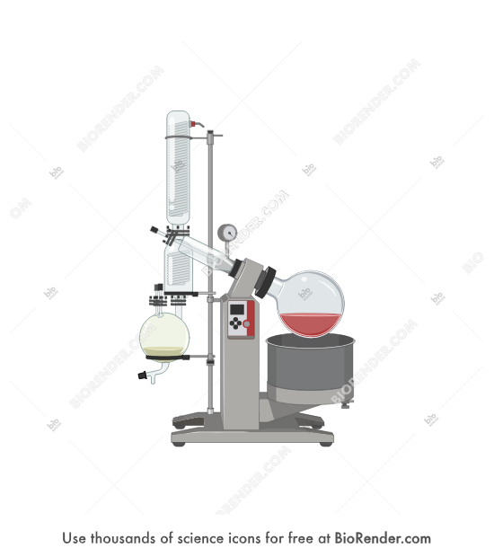 Rotary evaporator - Editable icon of Rotary evaporator