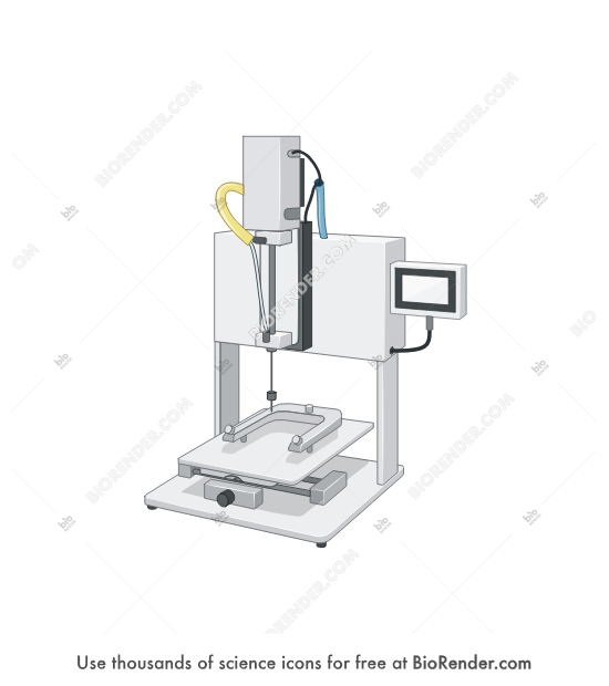 Precise impactor - Editable icon of A mouse brain injury machine made by RWD