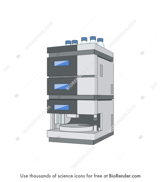 UltiMate 3000 RSLCnano System - Editable icon of a fractionator system made by Thermo Scientific