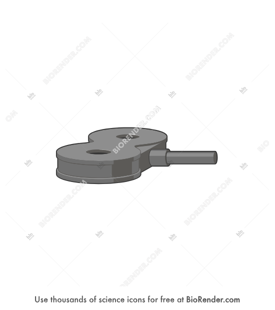 Transcranial magnetic stimulation coil - Editable icon of Transcranial magnetic stimulation coil