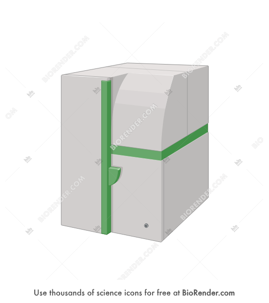 Scintillation and luminescence counter (MicroBeta) - Editable icon of Scintillation and luminescence counter (MicroBeta)