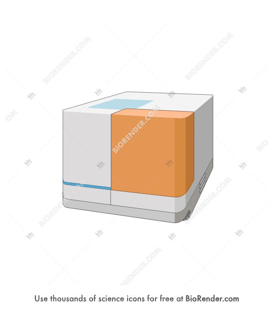 Protein simple system - Editable icon of A closed protein simple system that can provide high throughput protein characterization in fast speed.