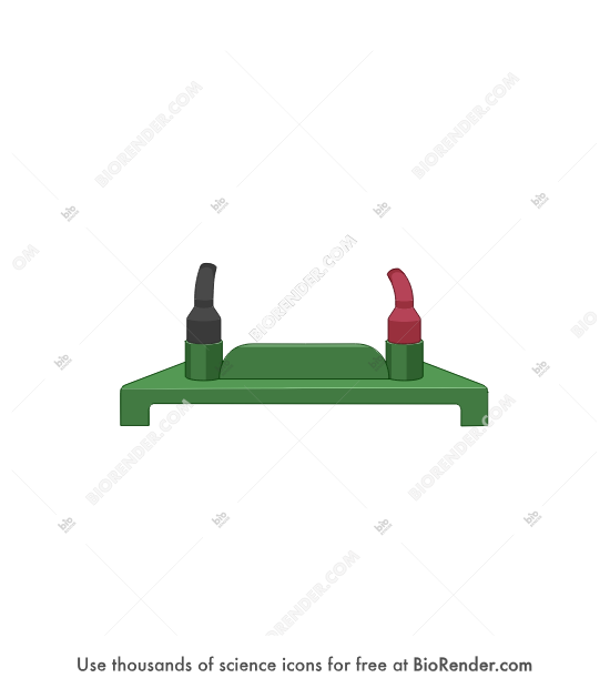 Western blotting equipment (lid) - Editable icon of Buffer tank lid part only