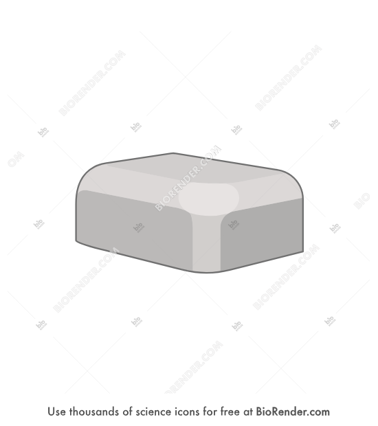 Portable heater (top cover) - Editable icon of a rounded top cover for a portable heater, seen in a 3/4 view