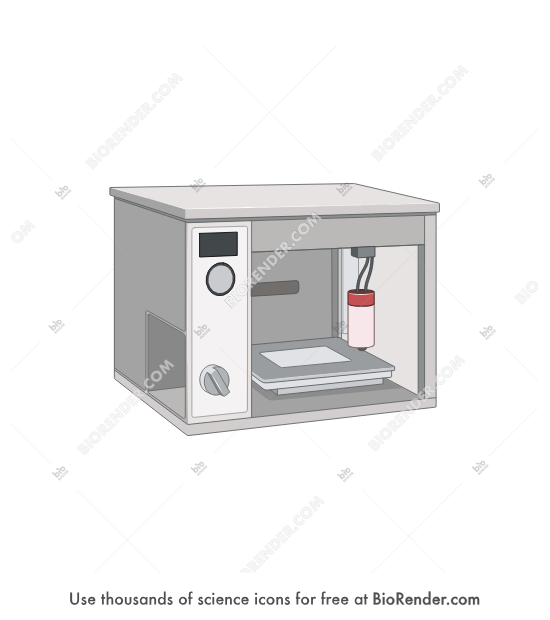 Tissue MALDI Sample Preparation System (TM-Sprayer) - Editable icon of !e HTX TM-Sprayer™ is an easy-to-use, versatile spraying system that provides an automated process for Sample Preparation in Mass Spectrometry Imaging.