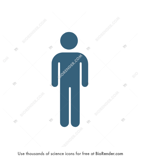 Person (symbol, male gender) - Editable icon of a male gender symbol consisting of an arrow on top of a large circle