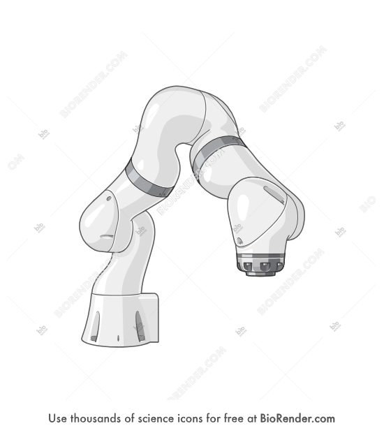Robot arm (iiwa medical) - Editable icon of an iiwa medical robot arm from KUKA 