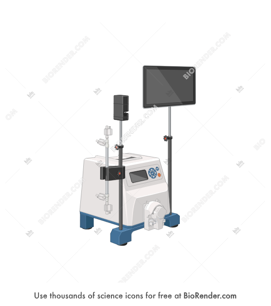 TFF system (KrosFlo KR2i) - Editable icon of a TFF system in a 3/4 view consisting of a KrosFlo KR22i