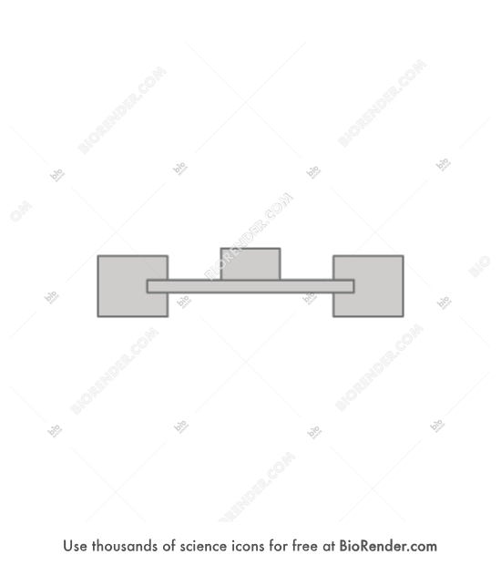 Radial flow impeller (flat disc) - Editable icon of schematic frontal view of a radial flow impeller flat disc