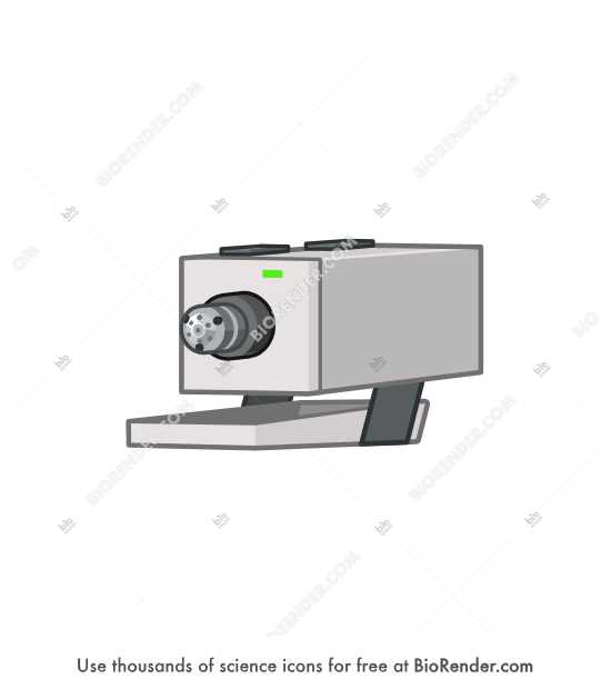 Valve drive (1290 Infinity II) - Editable icon of a 1290 Infinity II valve drive in a 3/4 view