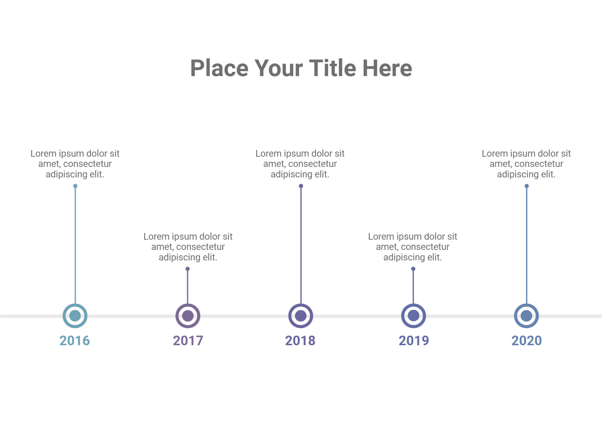 An editable high resolution scientific image depicting Timeline (5 Segments, Horizontal) 3